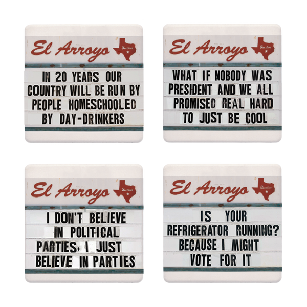 El Arroyo - Political Parties Coaster Set