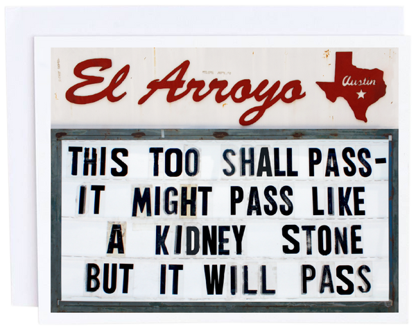 El Arroyo - Kidney Stone Card