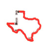 Texas Shaped Carabiner Keychain