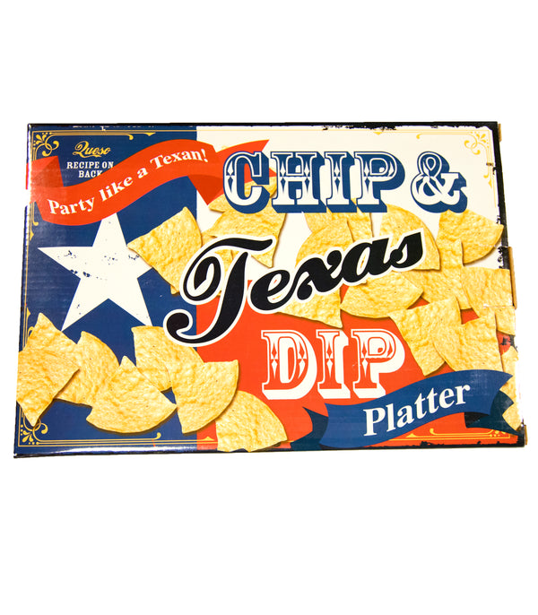 Texas Flag Chip 'n Dip Platter