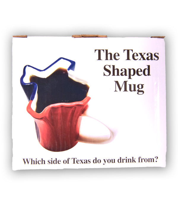 The Texas "Flag" Shaped Mug - 12 oz