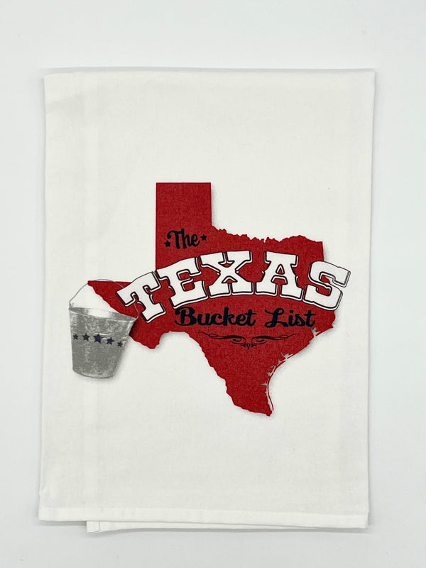 The Texas Bucket List Tea Towel