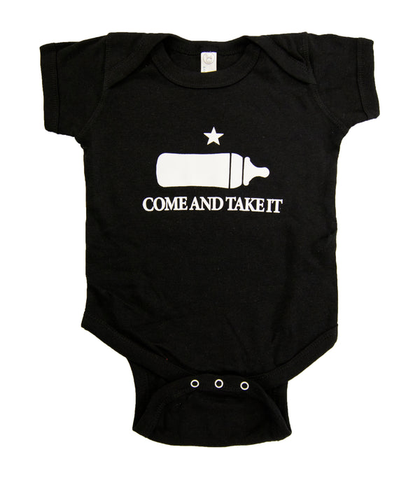 Come and Take it Onesie - Black