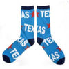 Texas Word and Star Socks