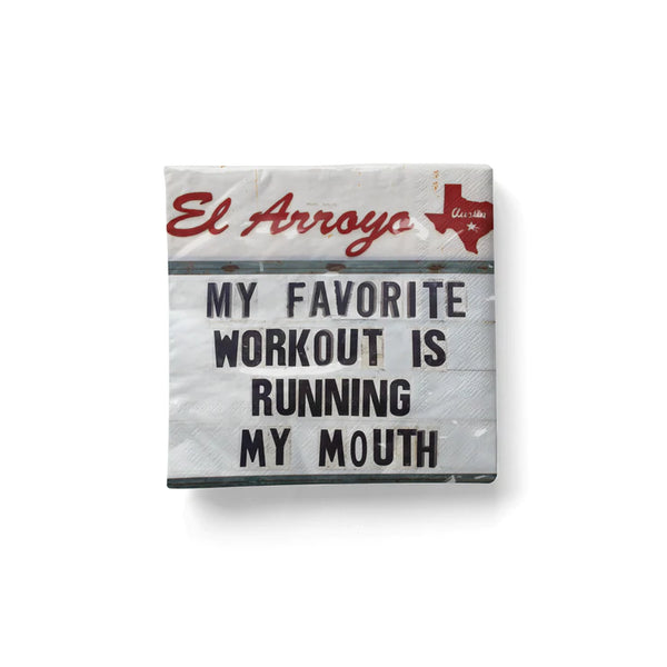 El Arroyo Cocktail Napkins (Pack of 20), Running My Mouth