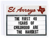 El Arroyo - First 40 Years Card