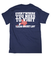 'Everywhere You Need To Visit' Bucket List T-Shirt