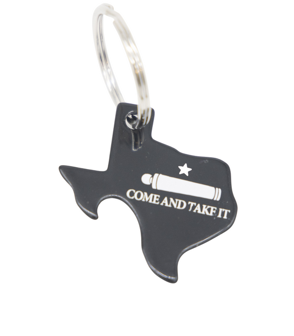 Come and Take It Pop A Top Keychain - Black