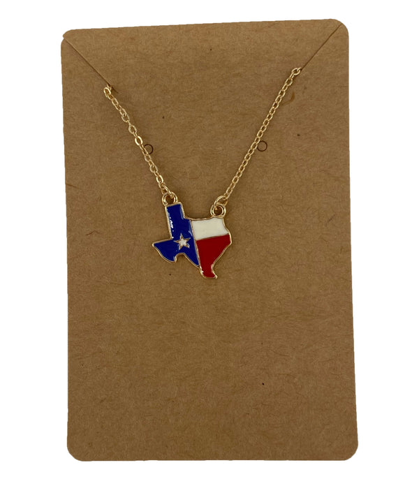 State of Texas Flag Necklace