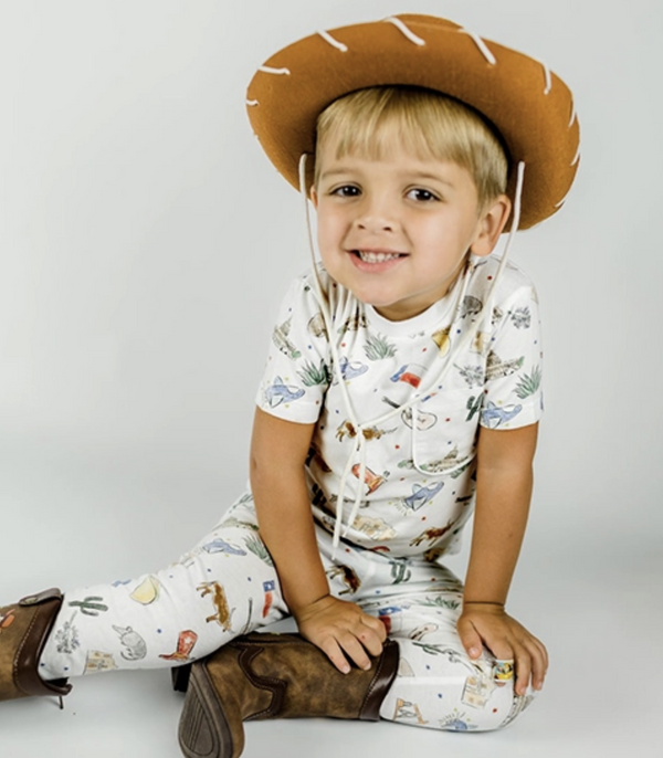 Texas Kids Organic Cotton Pajama Set
