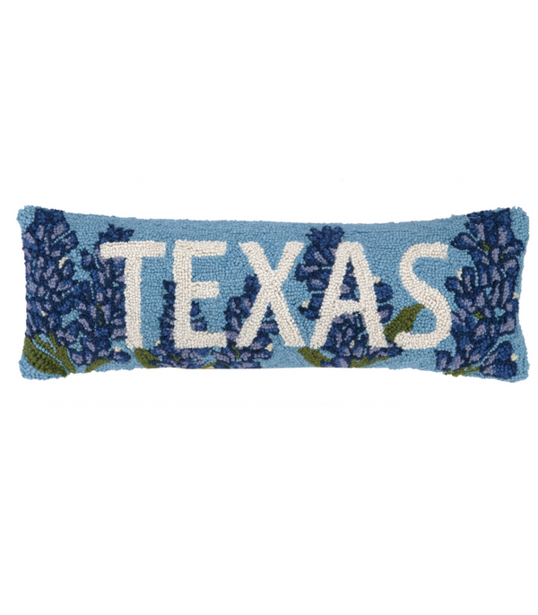 Texas Blue Bonnet Hook Pillow