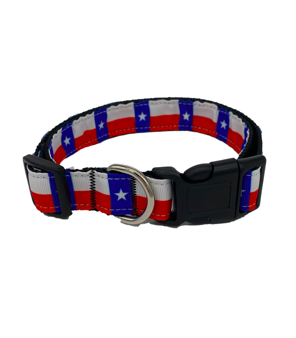 Texas Flag Nylon Dog Collar