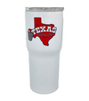 Texas Bucket List Tumbler, White 20oz