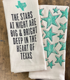 The Stars are Big and Bright Kitchen Towel