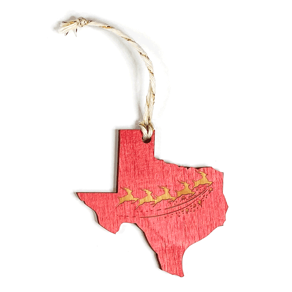 Texas Reindeer Ornament