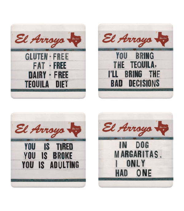El Arroyo - Tequila Diet Coaster Set