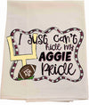 Aggie Pride tea towel