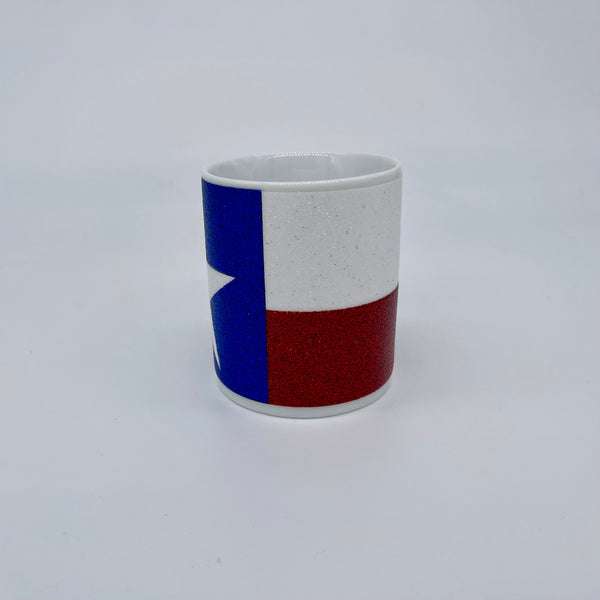 Texas Flag Glitter Mug