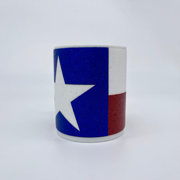 Texas Flag Glitter Mug