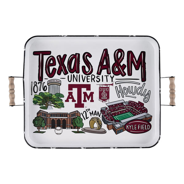 Texas A&M Icon Enamel Tray - Large