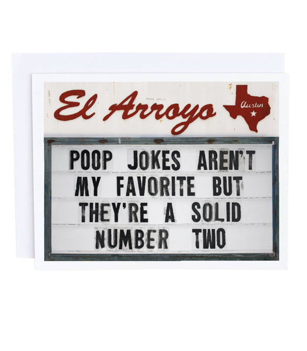 El Arroyo - Poop Jokes Card